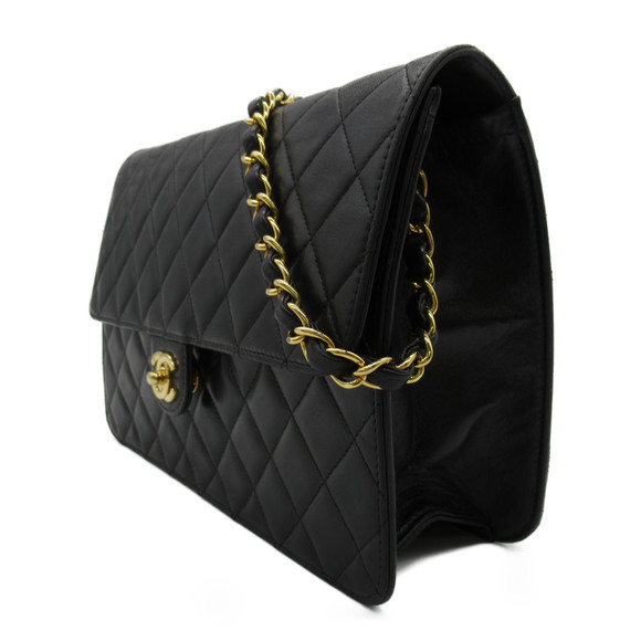 Chanel Single Matelasse Flap Bag Black - Picture 1 of 10